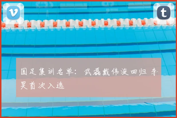 国足集训名单：武磊戴伟浚回归 李昊首次入选