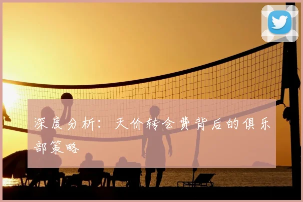 深度分析:天价转会费背后的俱乐部策略