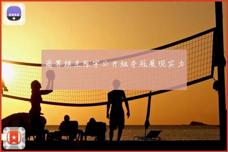 商界棋王陈宇公开组夺冠展现实力